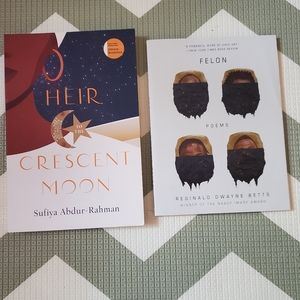 2 Book bundle 📖 Heir to the Cresent Moon 🌙 Felon Poems